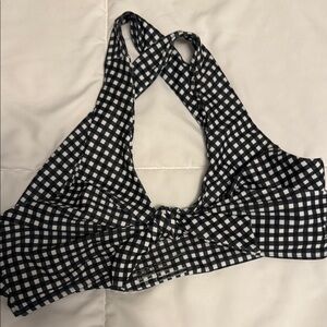 Albion Black and White Checkered Scarf